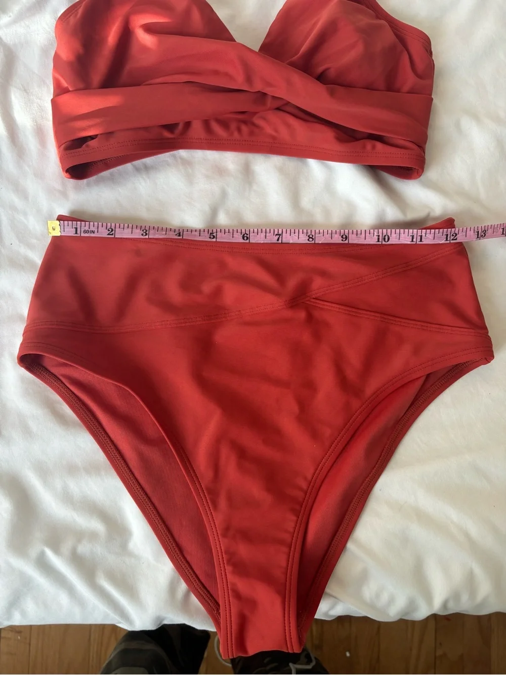 Cupshe High Waisted Rust Orange Bikini